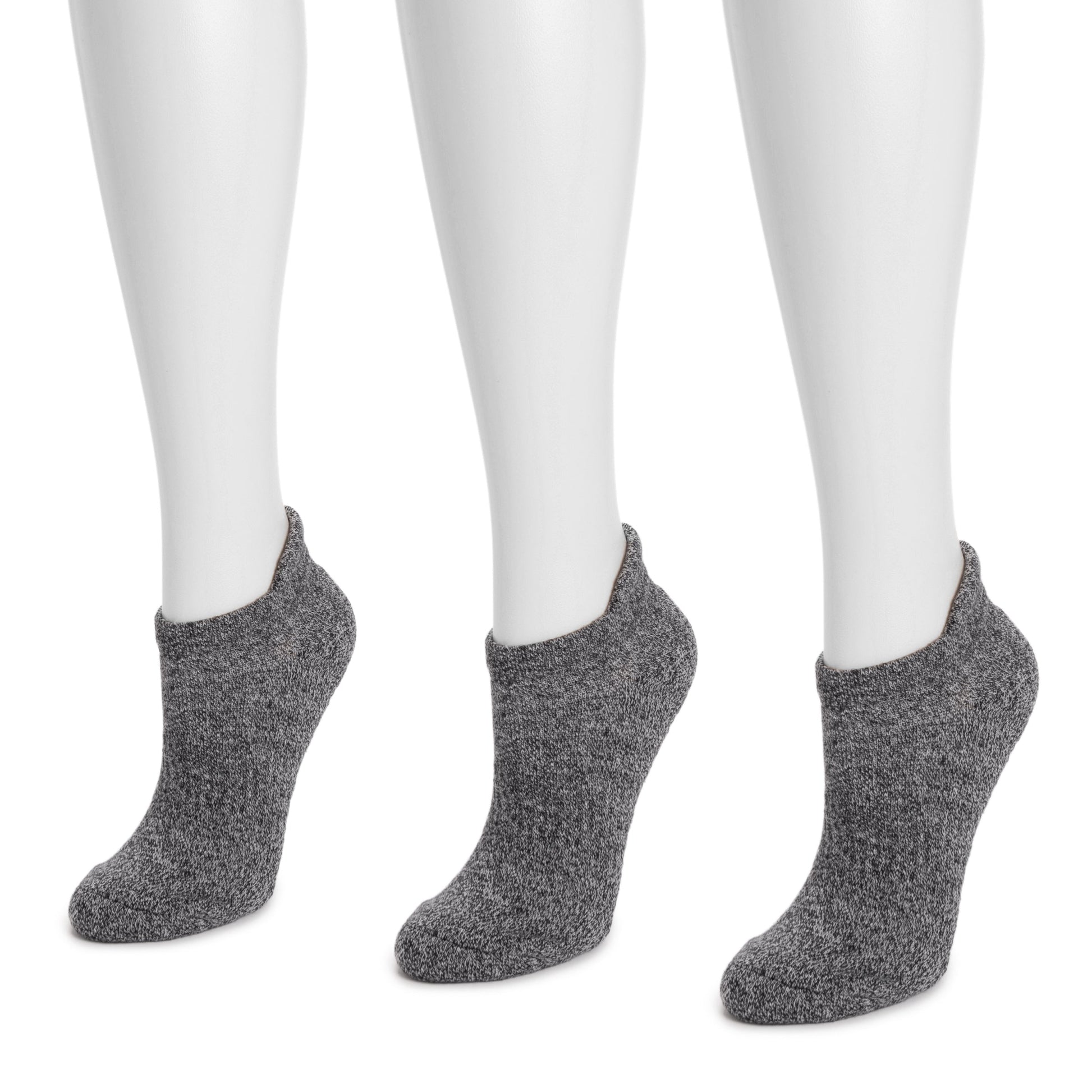 Muk Luks 3 Pack Cotton Compression Ankle Socks