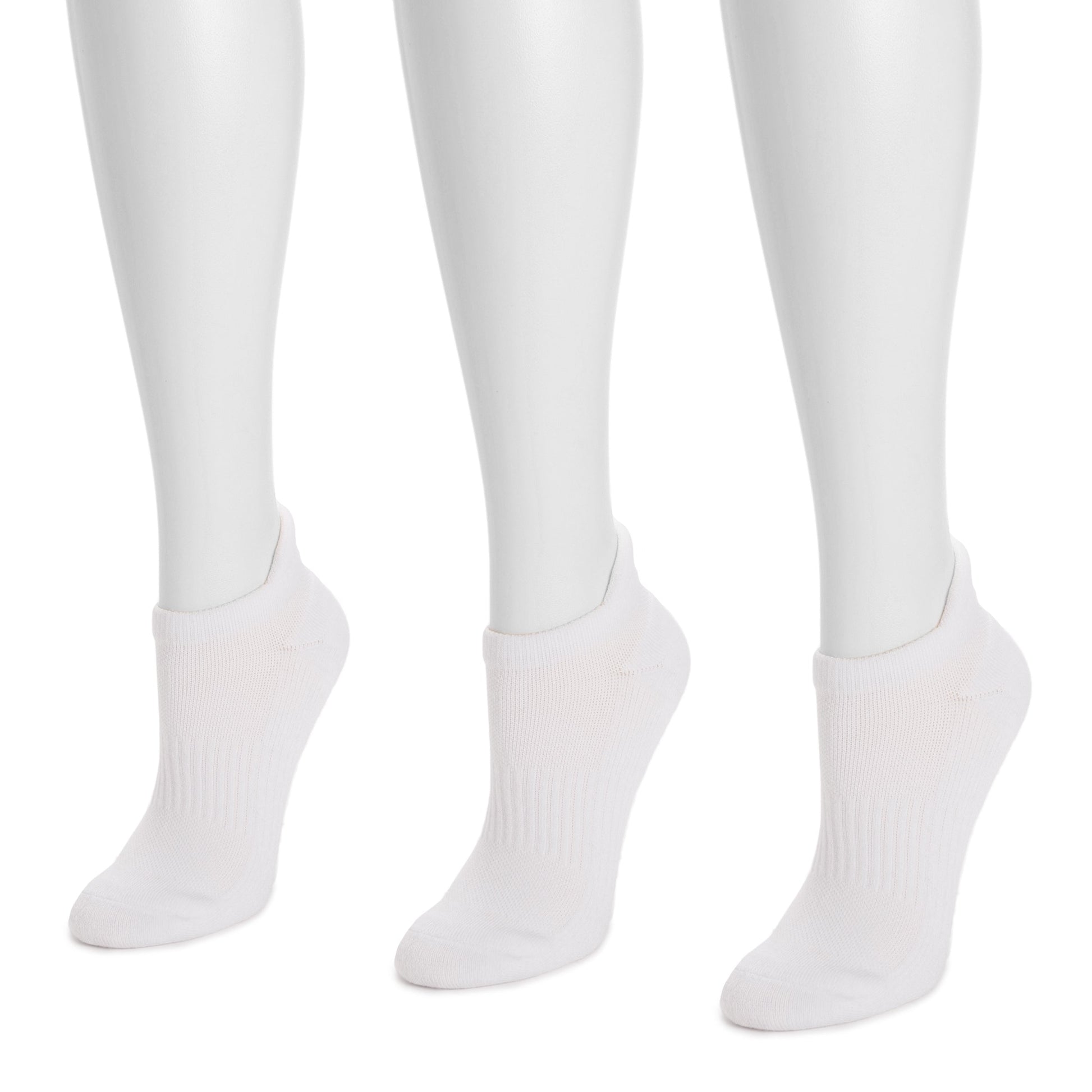 Muk Luks 3 Pack Cotton Compression Ankle Socks