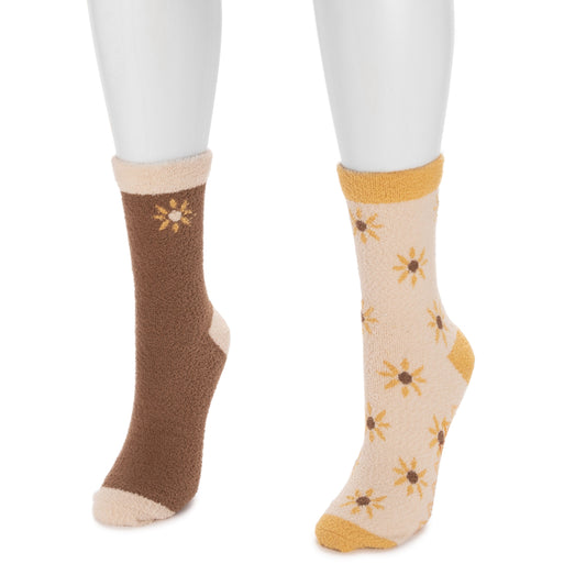 Muk Luks 2 Pack Cozy Crew Compression with Gripper