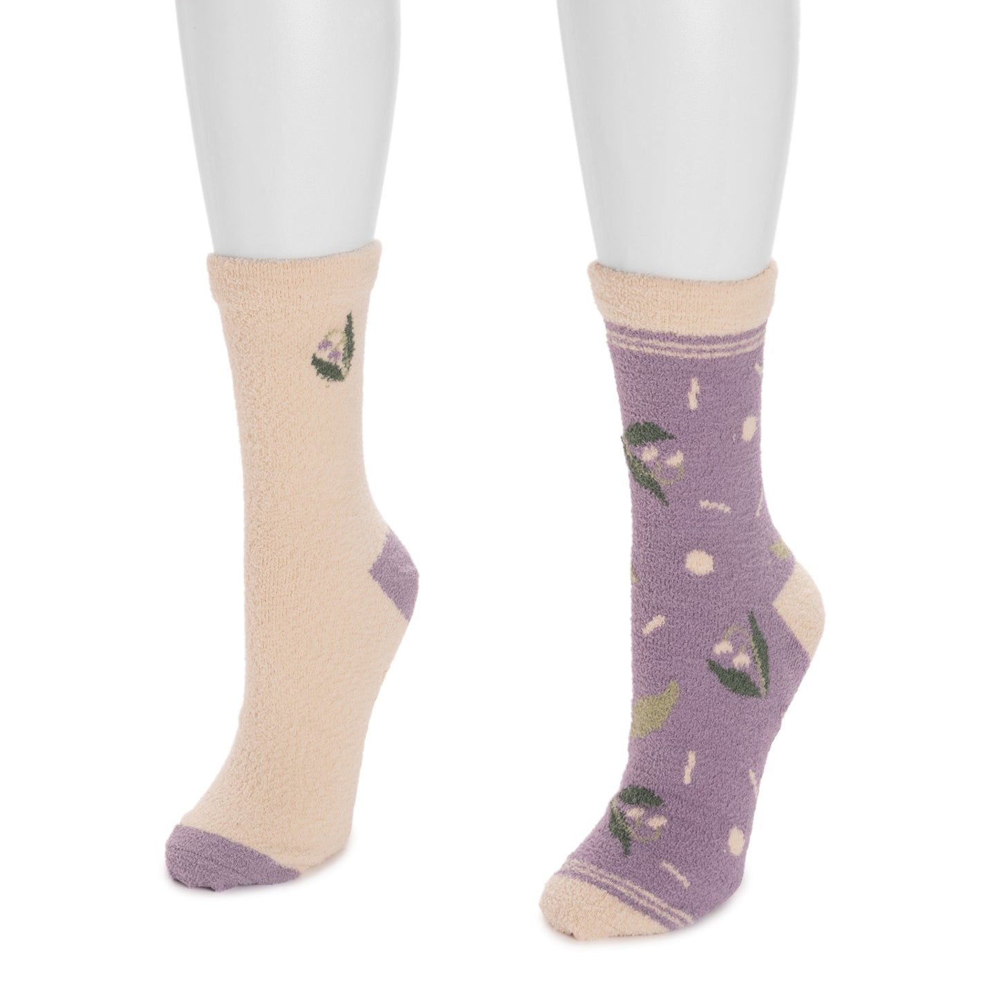 Muk Luks 2 Pack Cozy Crew Compression with Gripper