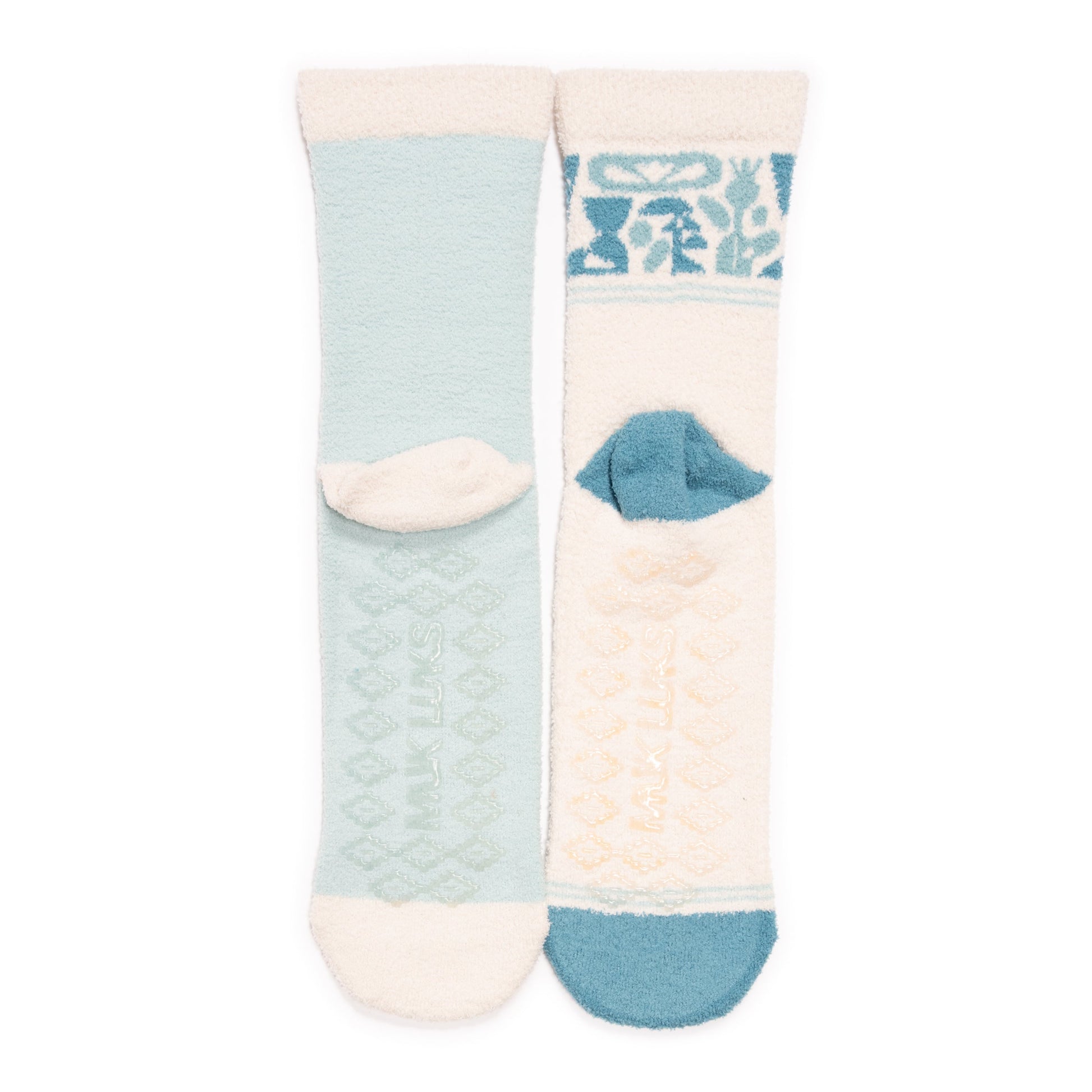 Muk Luks 2 Pack Cozy Crew Compression with Gripper