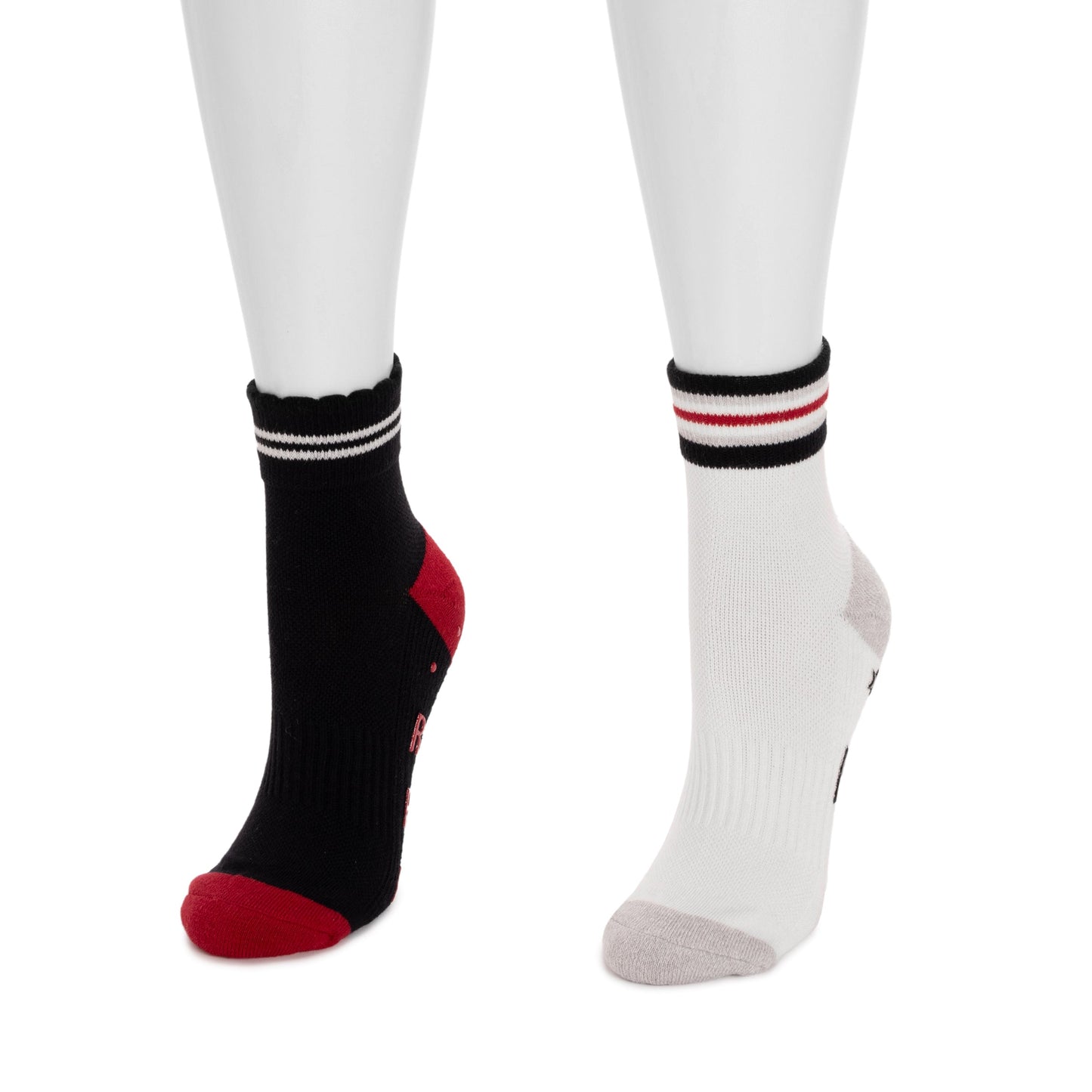 Ivory/Black/Red Pack,One Size (6-11)