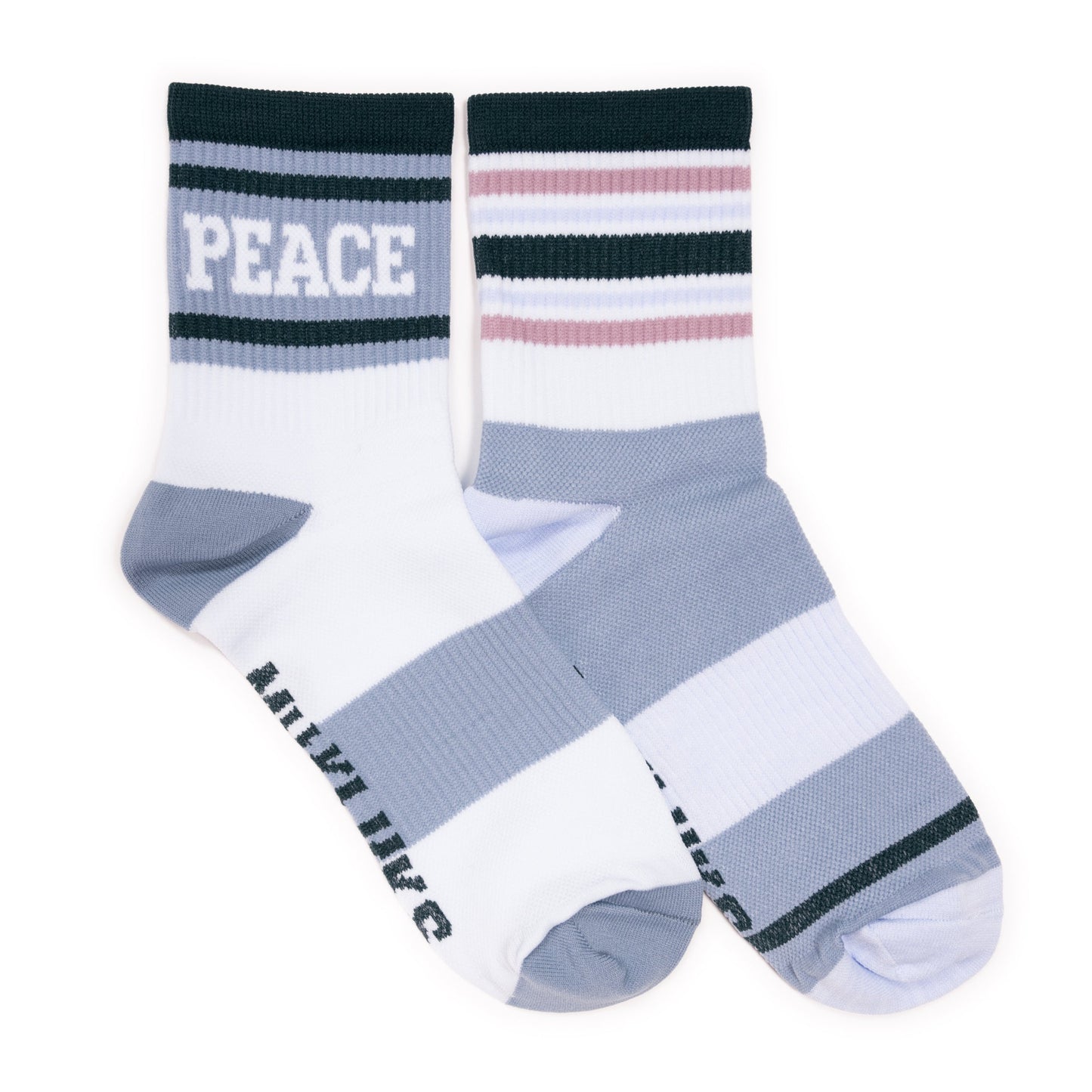 Muk Luks Studio Socks - Quarter Crew Nylon Compression 2 Pack