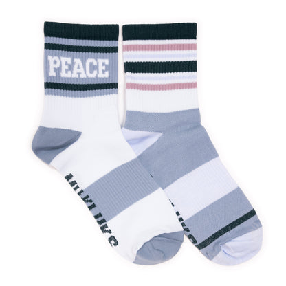 Muk Luks Studio Socks - Quarter Crew Nylon Compression 2 Pack