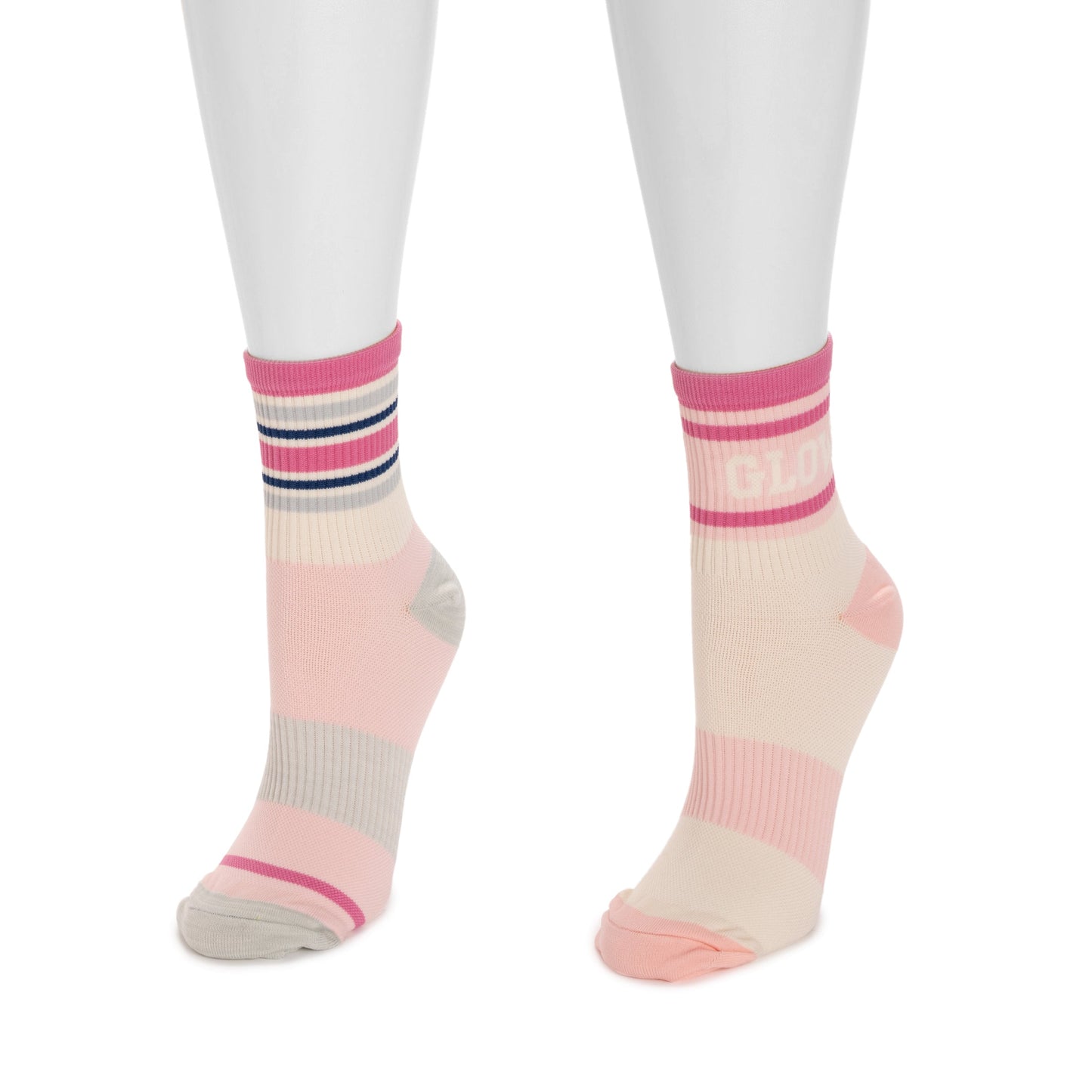Muk Luks Studio Socks - Quarter Crew Nylon Compression 2 Pack