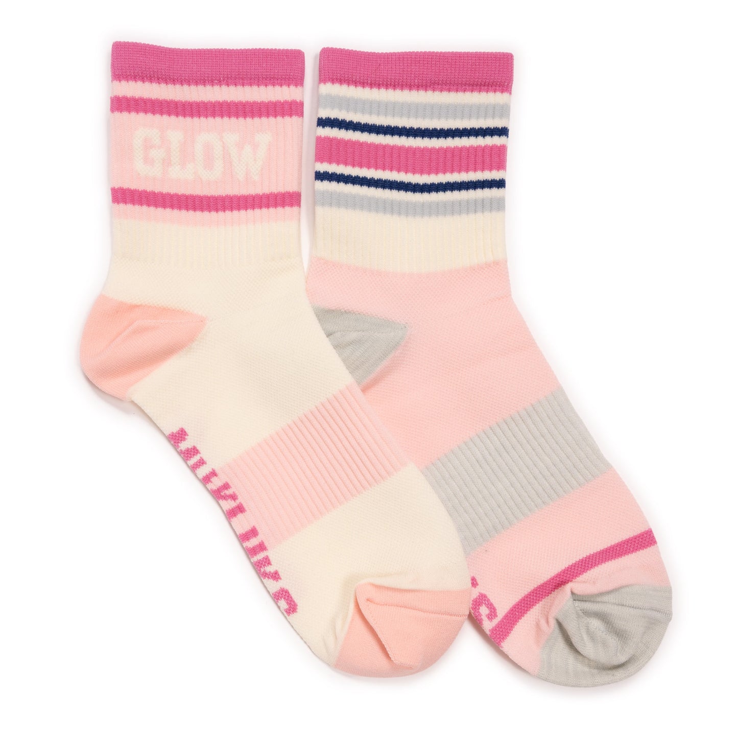 Muk Luks Studio Socks - Quarter Crew Nylon Compression 2 Pack