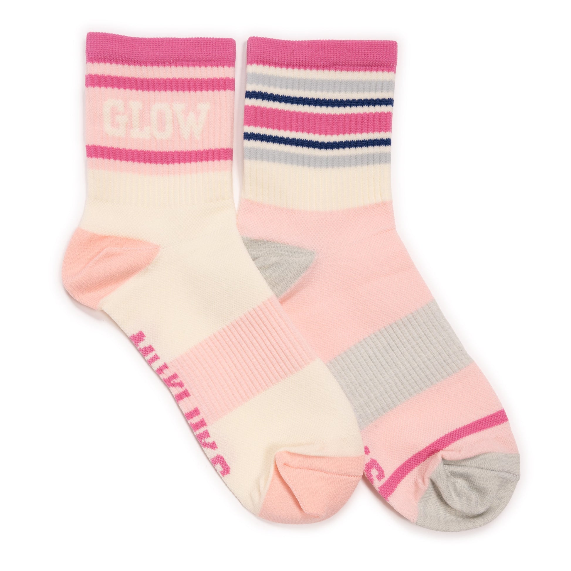 Muk Luks Studio Socks - Quarter Crew Nylon Compression 2 Pack