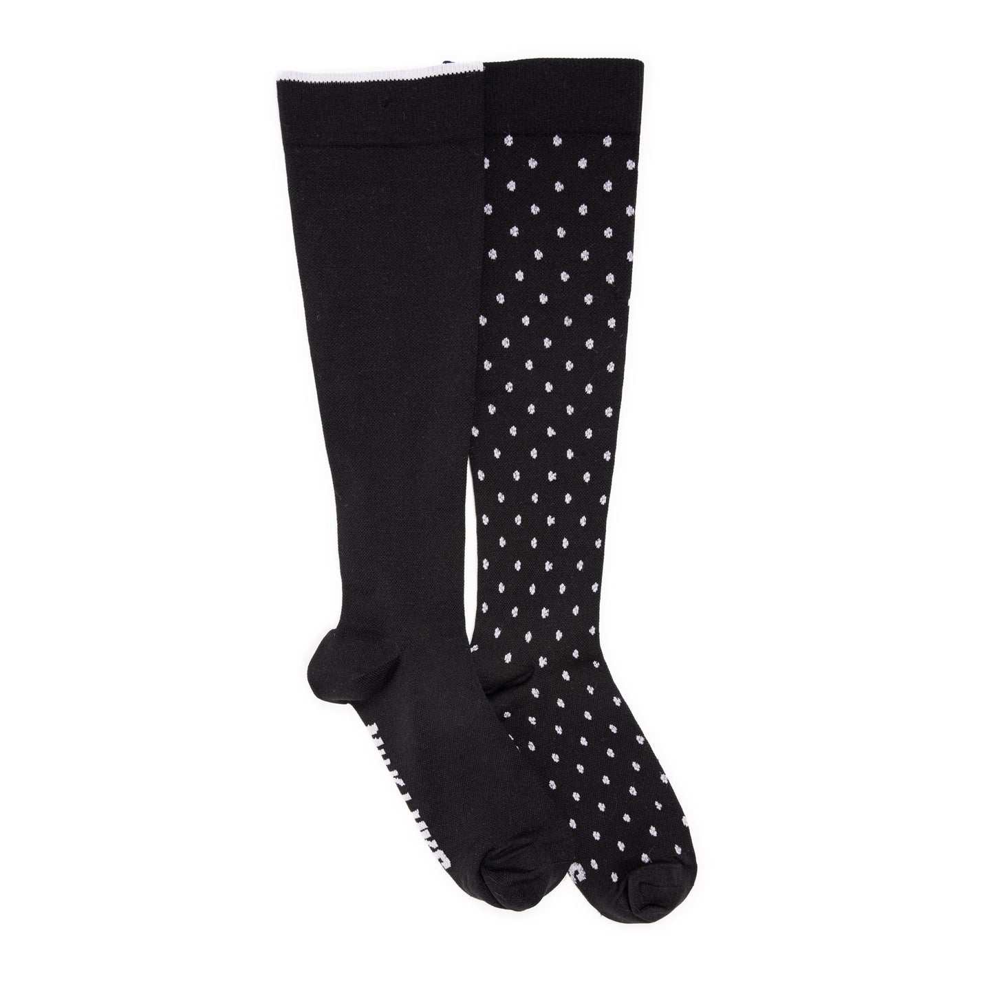 Muk Luks 2 Pair Pack Nylon Compression Knee High Socks