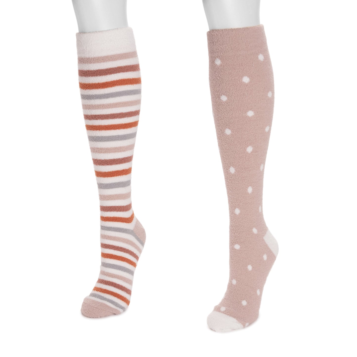 Muk Luks 2 Pack Knee-High Compression Cozy Sock