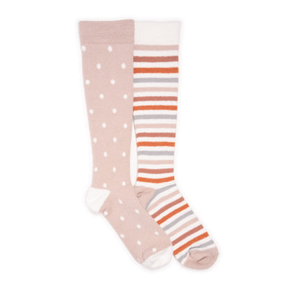 Muk Luks 2 Pack Knee-High Compression Cozy Sock