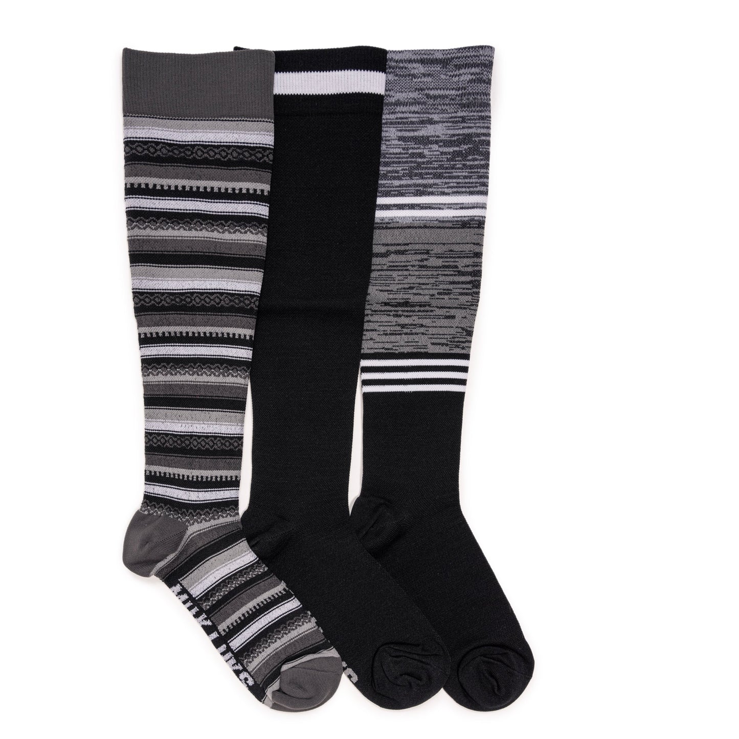 Muk Luks 3 Pair Pack Nylon Compression Socks