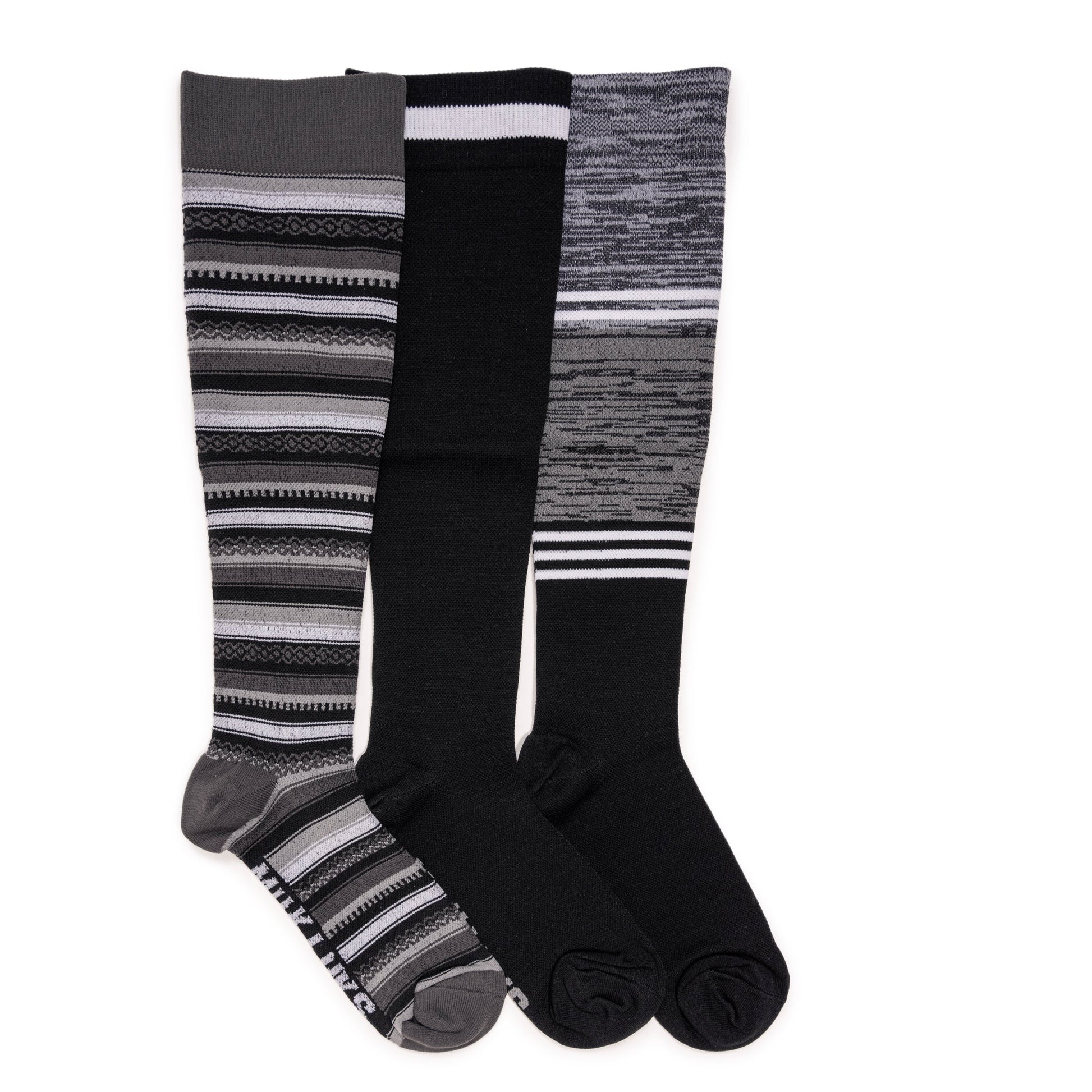 Muk Luks 3 Pair Pack Nylon Compression Socks