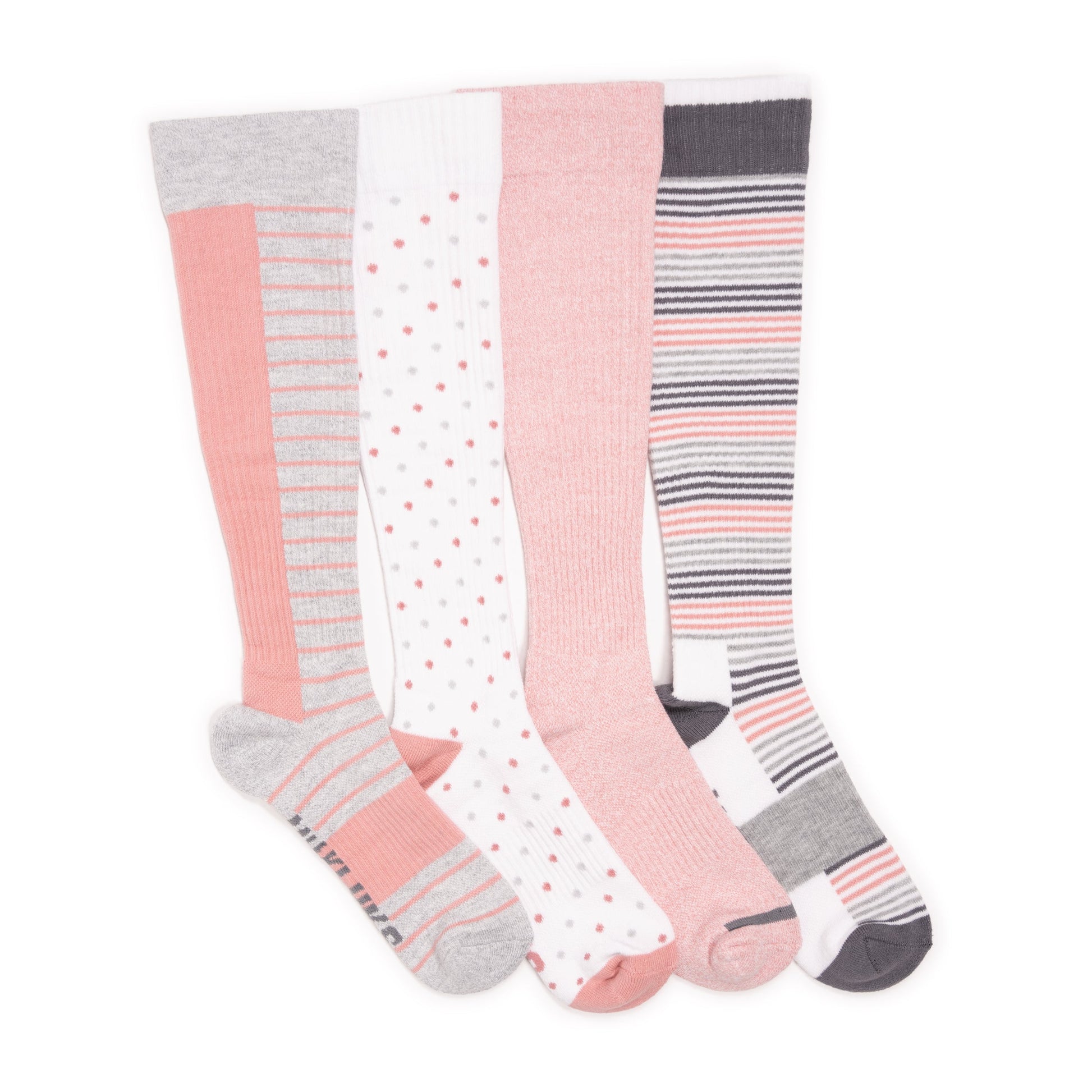Muk Luks 4 Pack Cotton Compression Socks