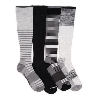 Muk Luks 4 Pack Cotton Compression Socks