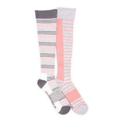 Muk Luks 2 Pair Pack Cotton Compression Knee High Socks