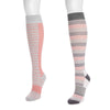 Grey Pink Stipes