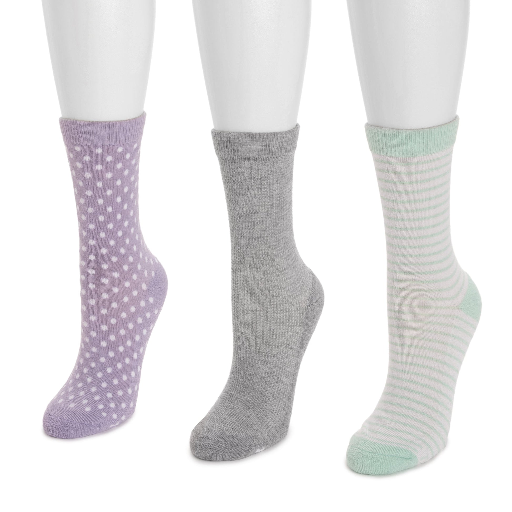 Muk Luks 6 Pack Dream Step Mini Crew Sock