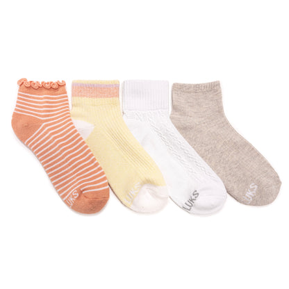 Muk Luks 6 Pack Dream Step Mini Crew Sock