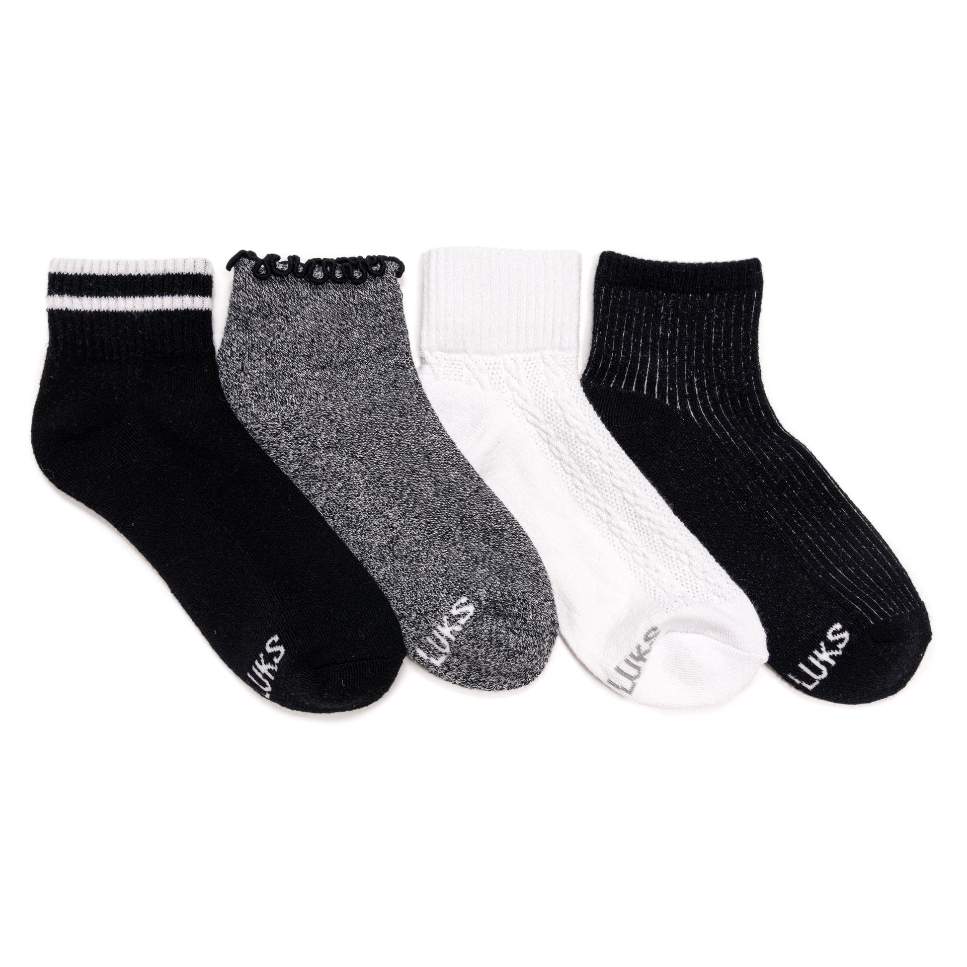 Muk Luks 6 Pack Dream Step Mini Crew Sock