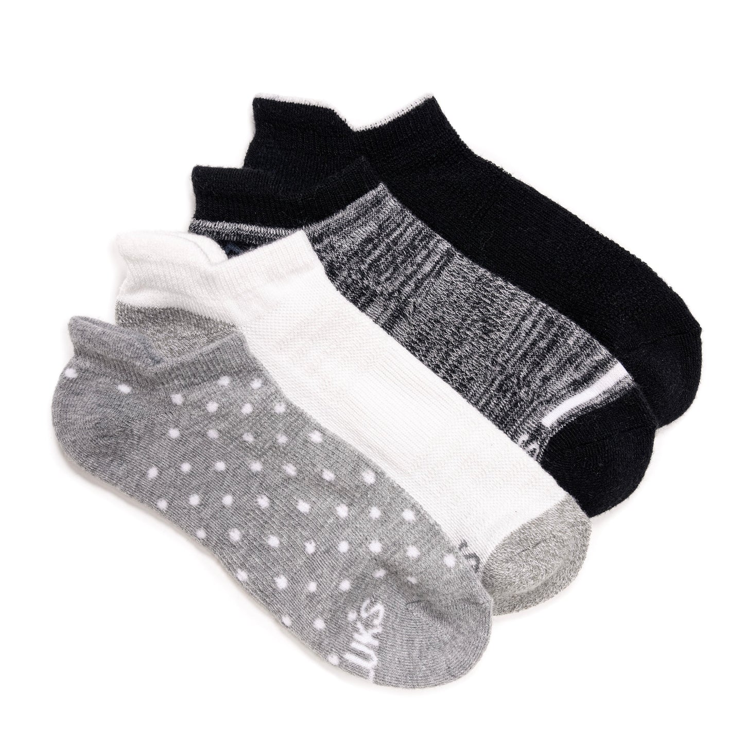 Muk Luks 4pk Dream Step Sporty Low Cut Ankle Sock