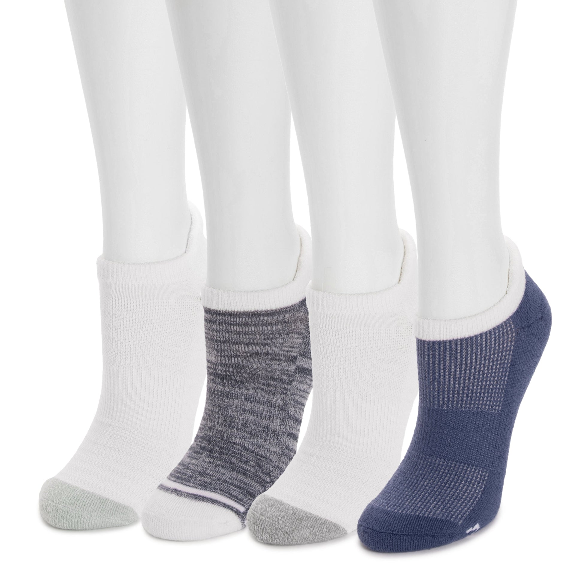 Muk Luks 4pk Dream Step Sporty Low Cut Ankle Sock