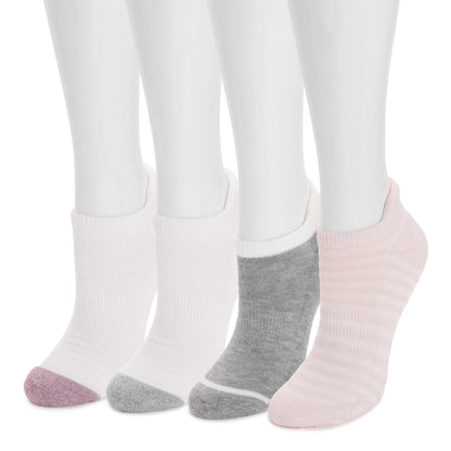 Muk Luks 4pk Dream Step Sporty Low Cut Ankle Sock