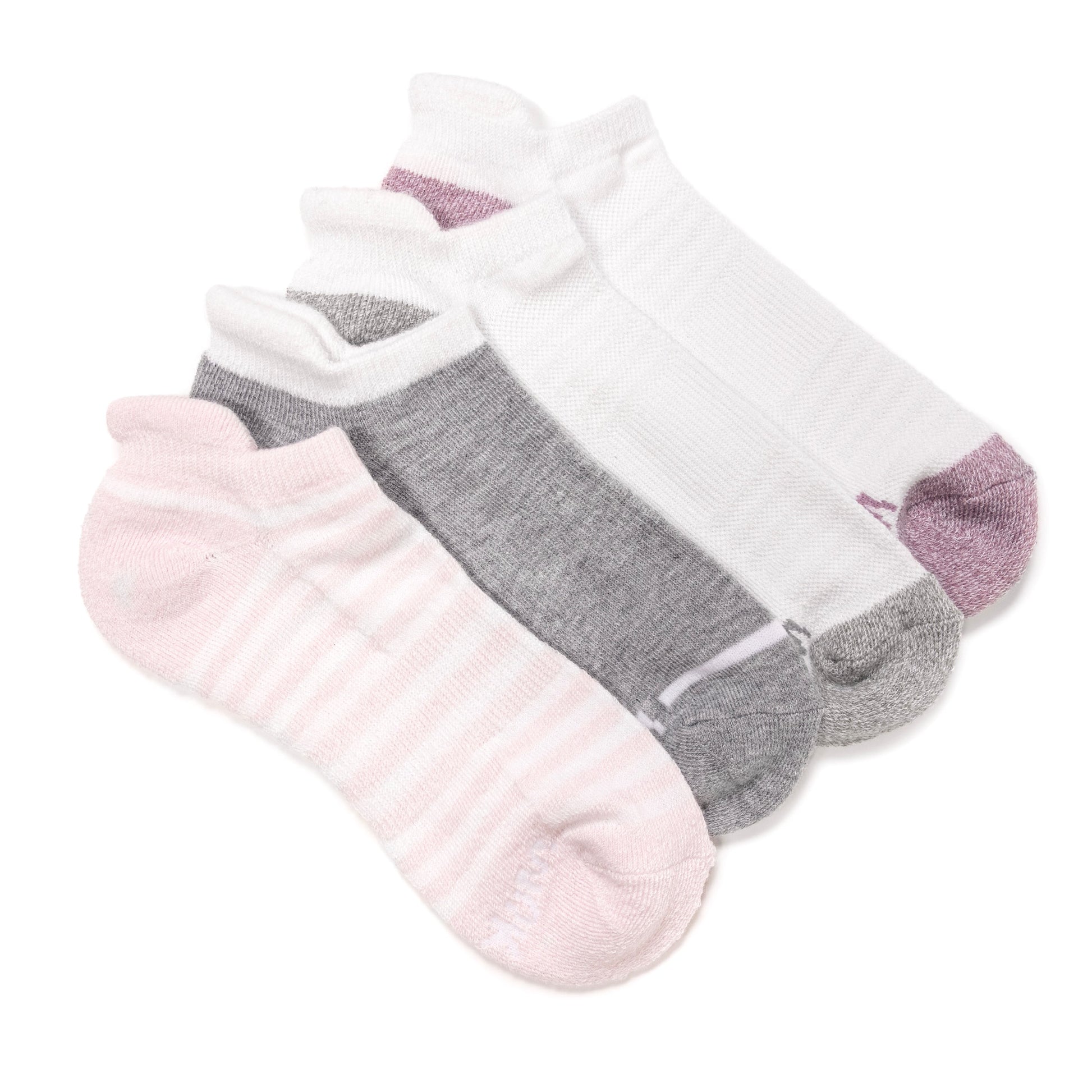Muk Luks 4pk Dream Step Sporty Low Cut Ankle Sock