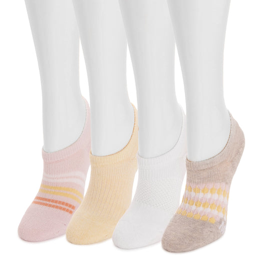 Muk Luks 4pk Dream Step No Show Sock Liner