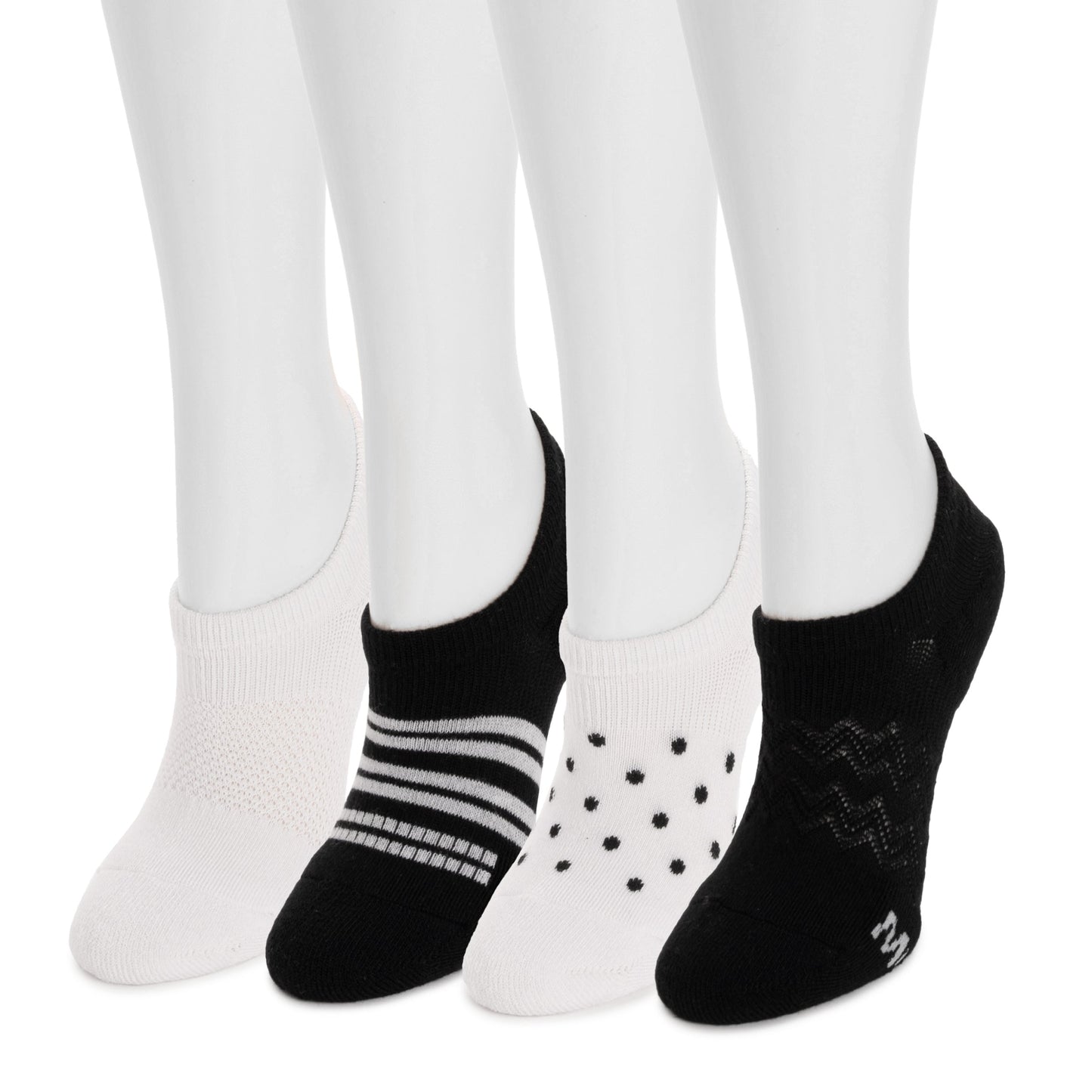 Muk Luks 4pk Dream Step No Show Sock Liner