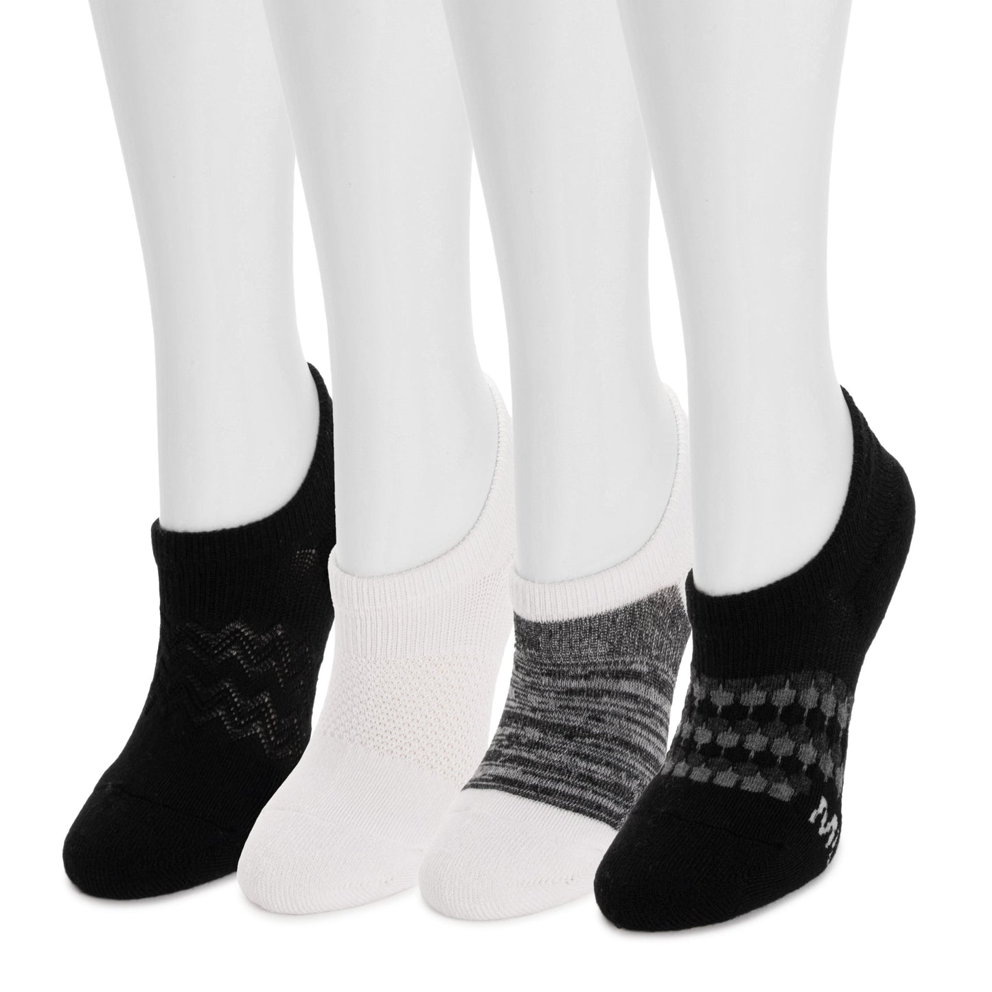Muk Luks 4pk Dream Step No Show Sock Liner