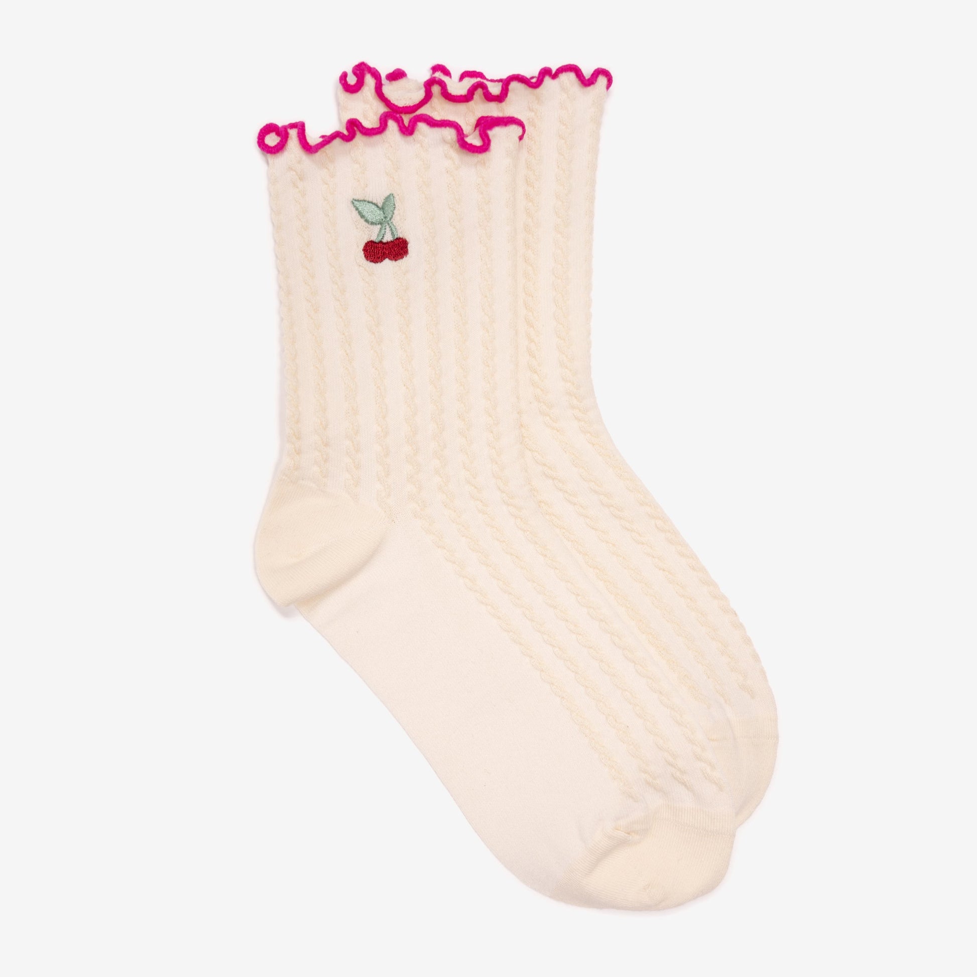 Ivory Cherry,One Size (6-11)