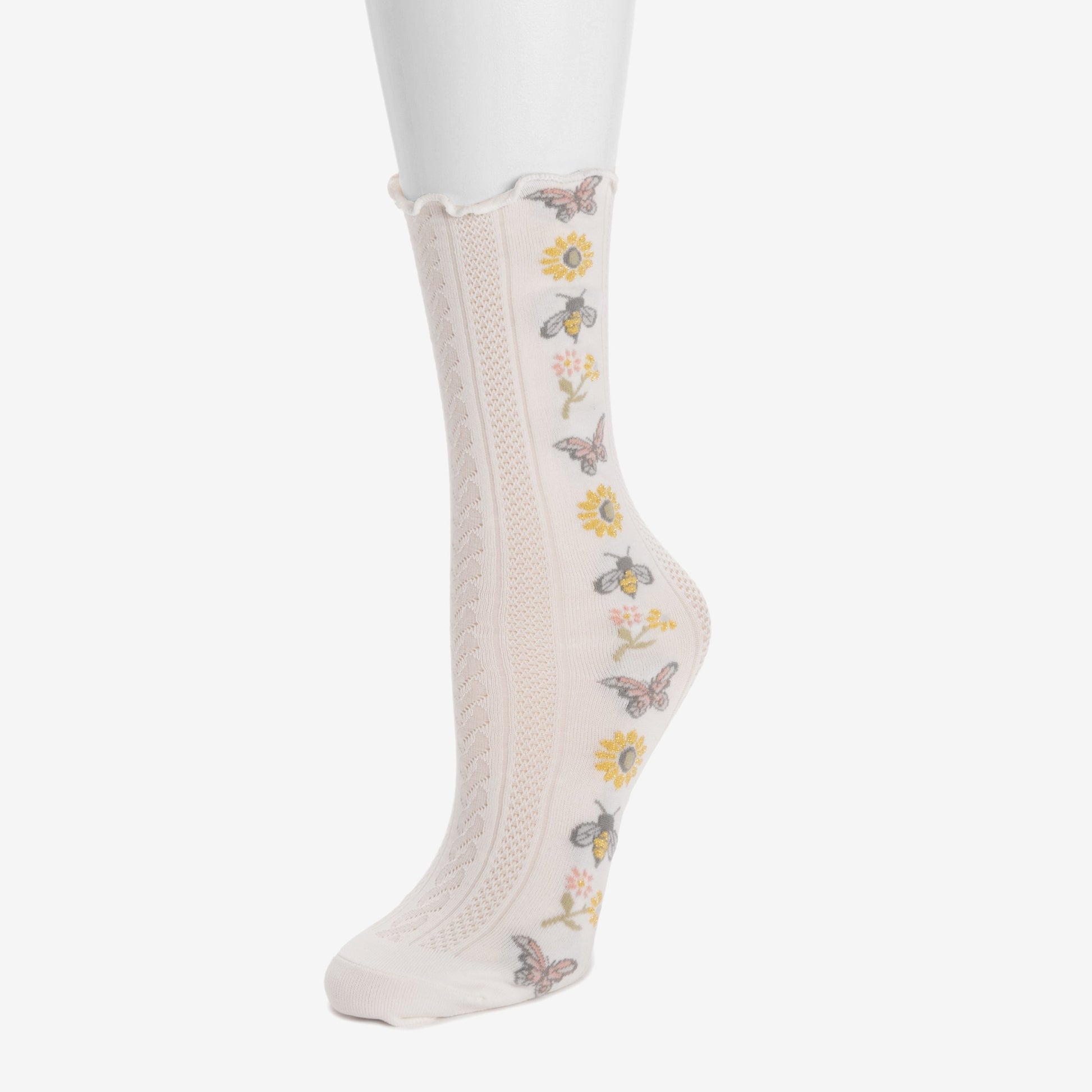 Muk Luks Luxe Slouch Mesh Socks