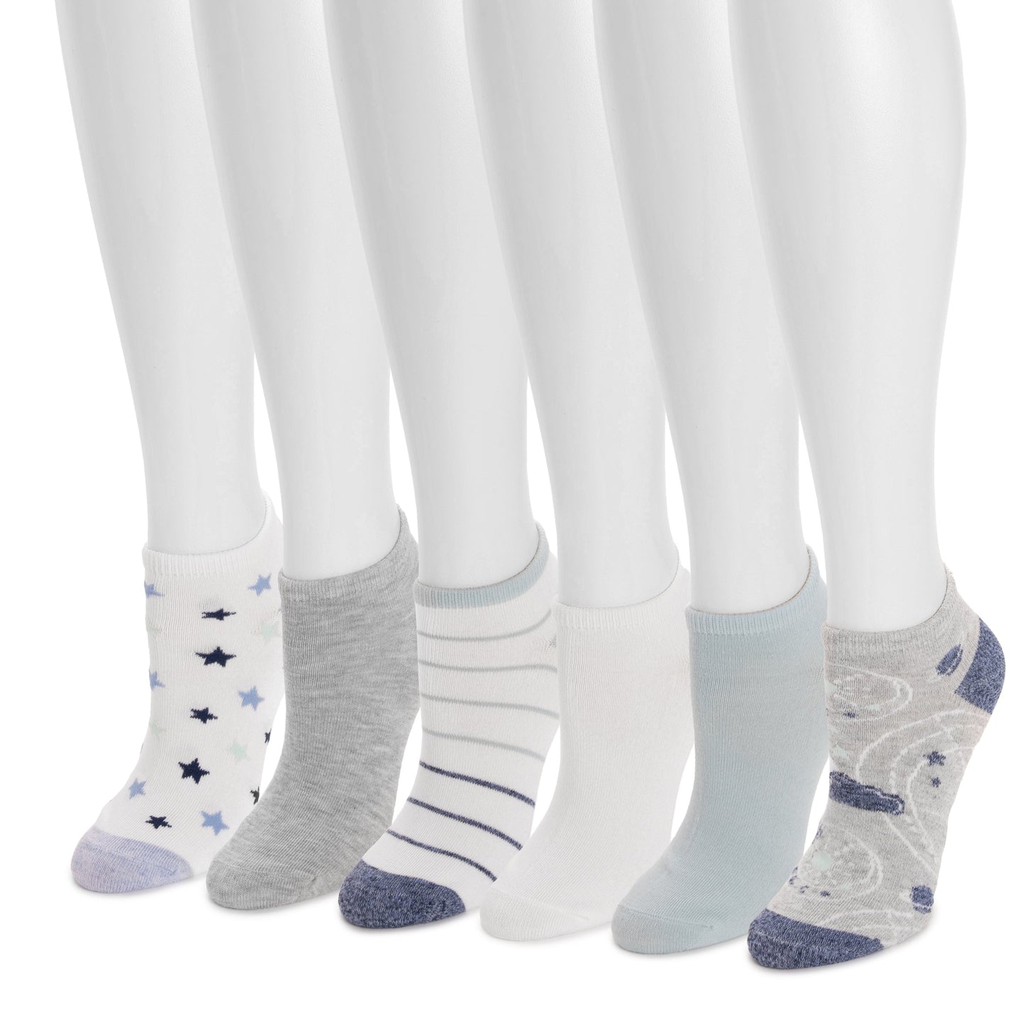 Muk Luks Low Cut Novelty Socks 6 Pack