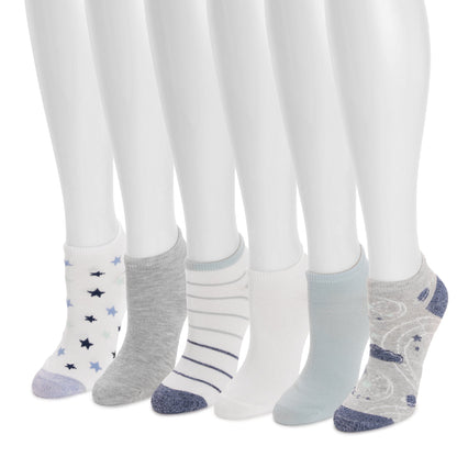 Muk Luks Low Cut Novelty Socks 6 Pack