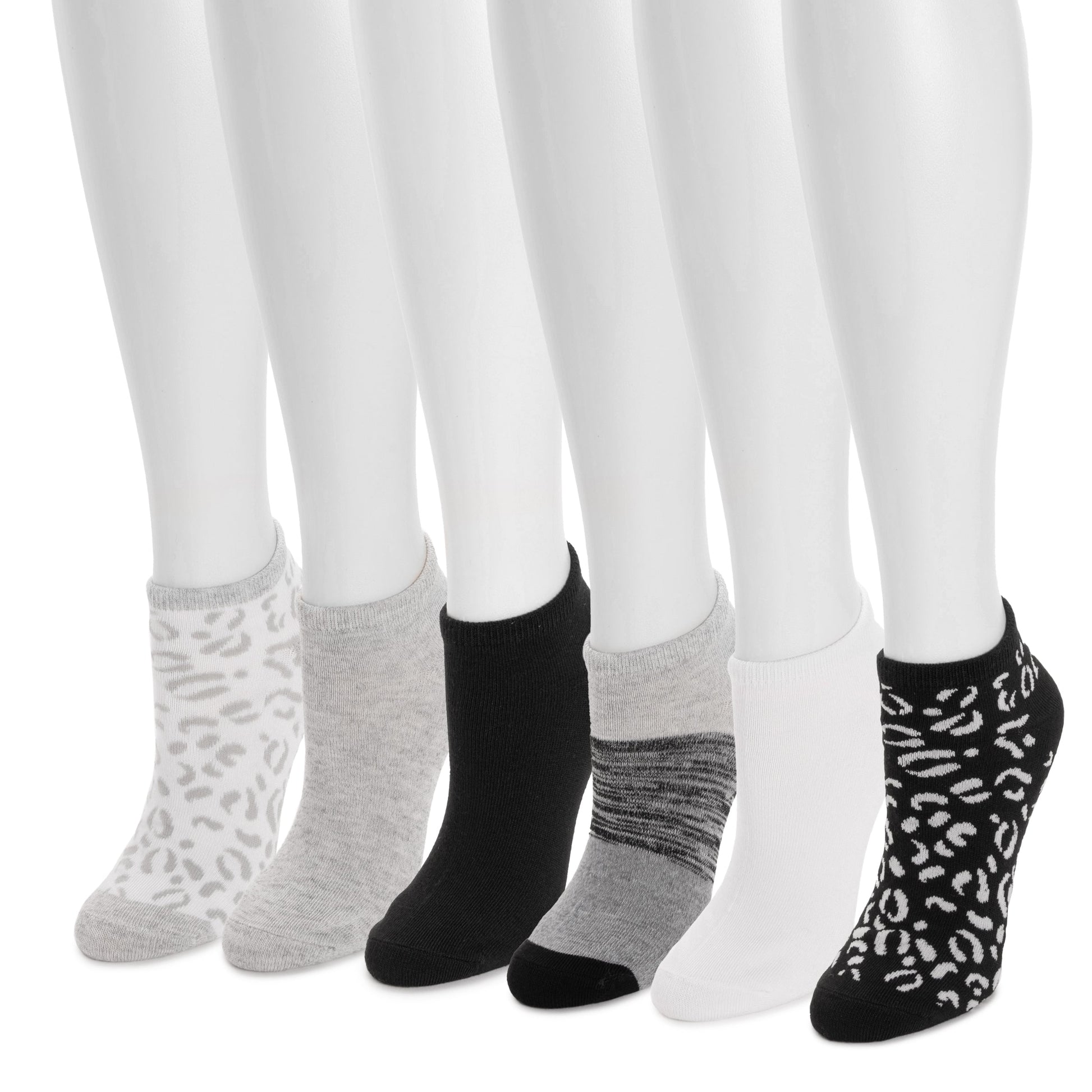 Muk Luks Low Cut Novelty Socks 6 Pack