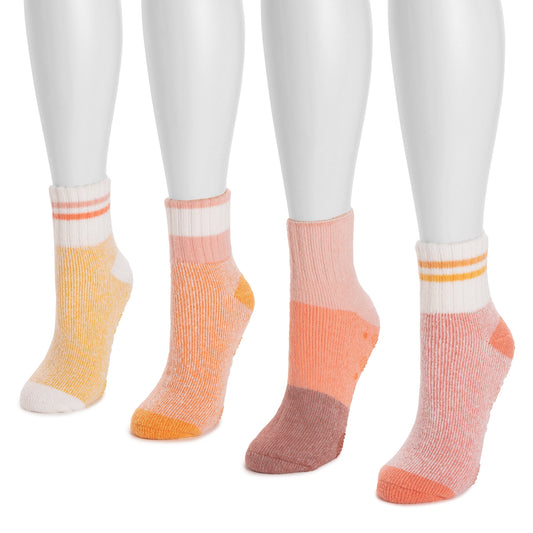 Muk Luks 4 Pair Pack Spring Lounge Socks