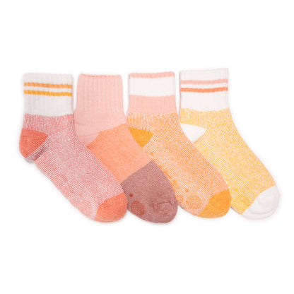 Muk Luks 4 Pair Pack Spring Lounge Socks