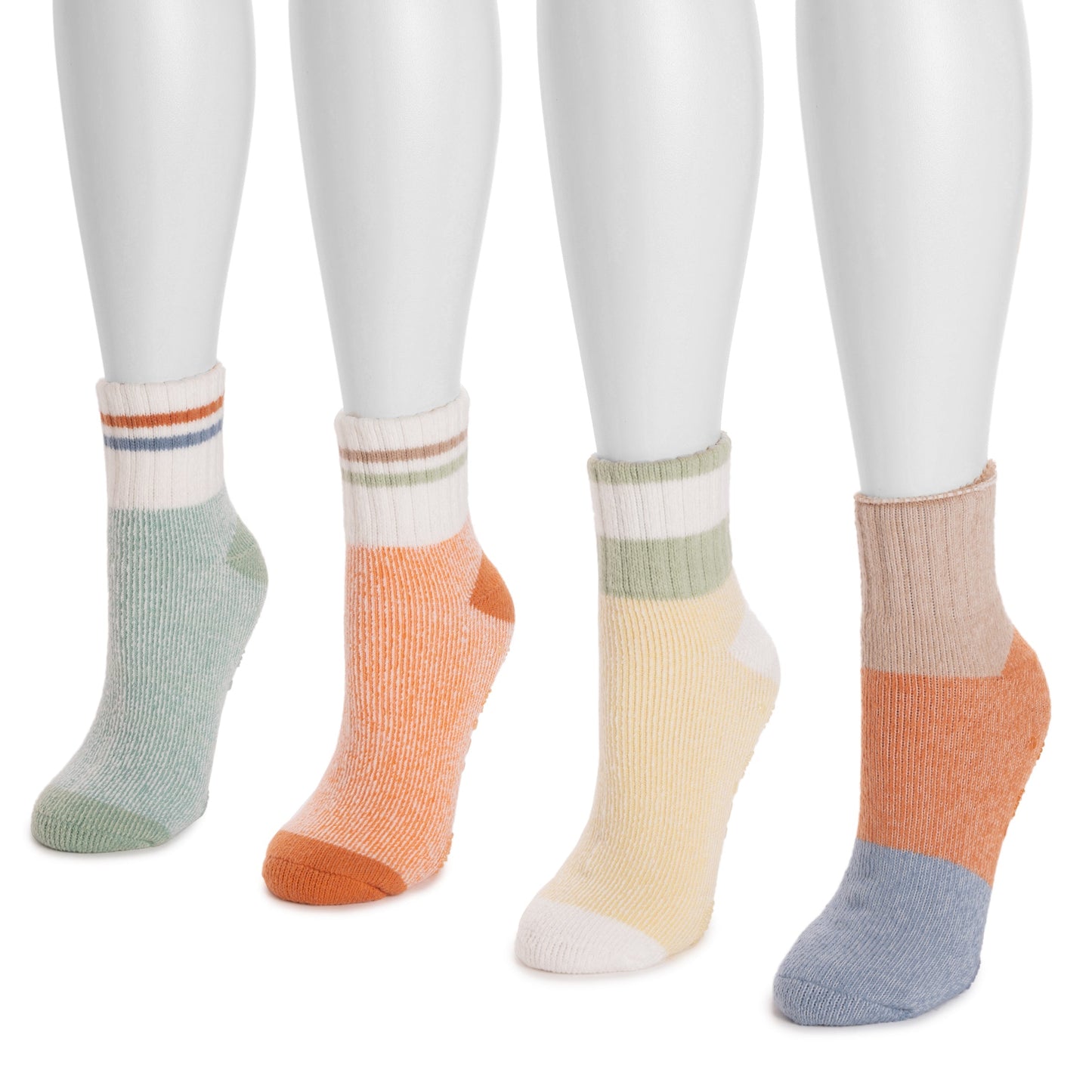 Muk Luks 4 Pair Pack Spring Lounge Socks