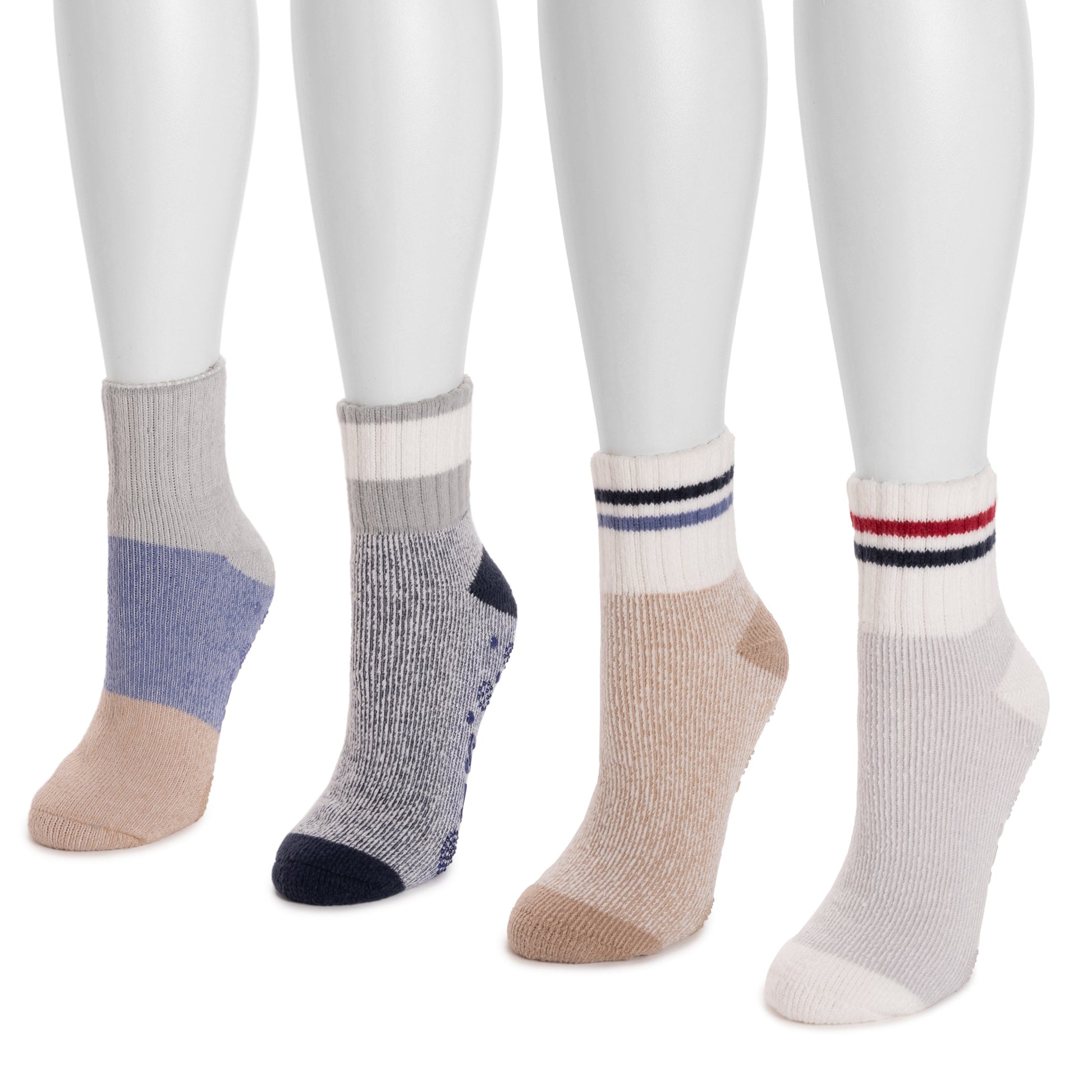 Muk Luks 4 Pair Pack Spring Lounge Socks