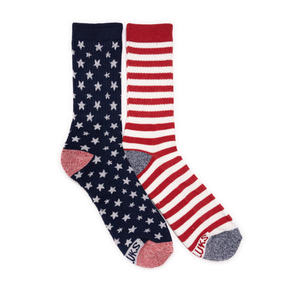 Muk Luks Unisex 2 Pack Unisex Crew Socks