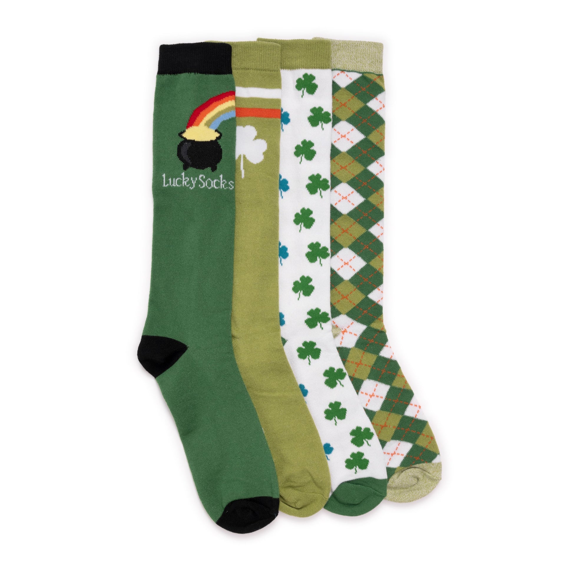 Muk Luks 4 Pack Knee High Novelty Socks