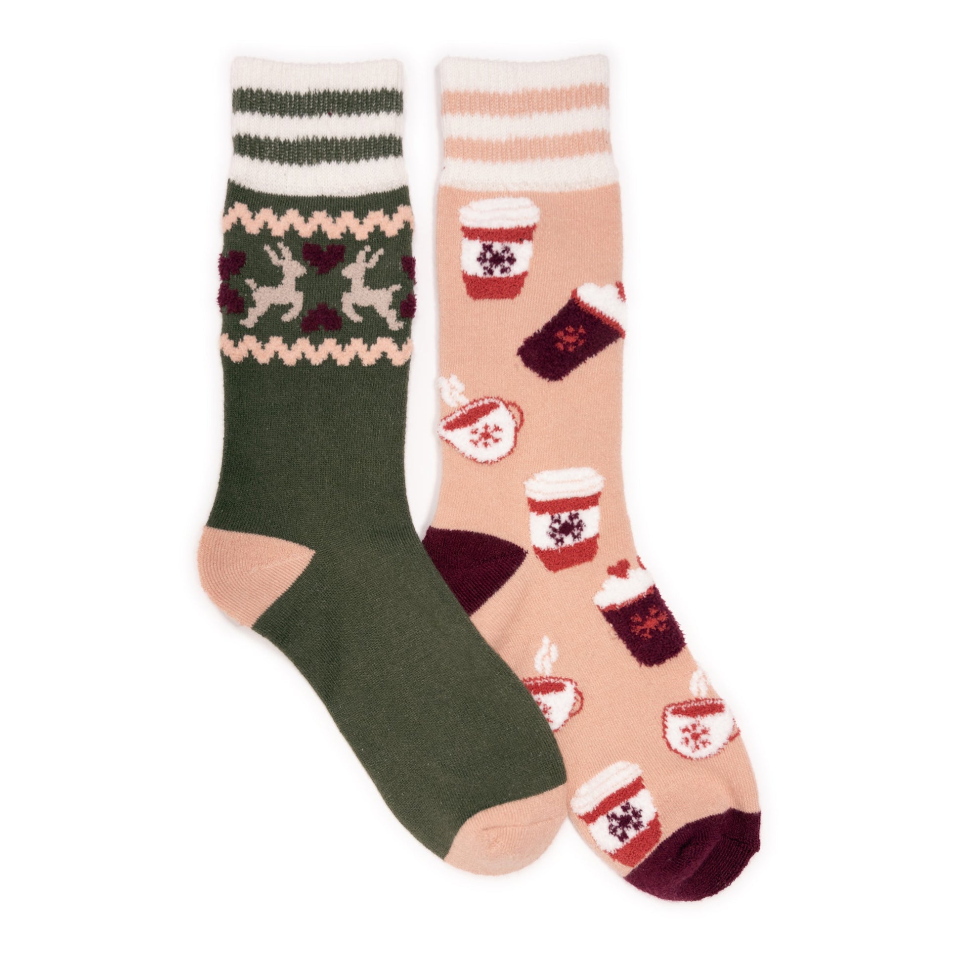 Muk Luks Novelty Cozy Socks 2 Pack