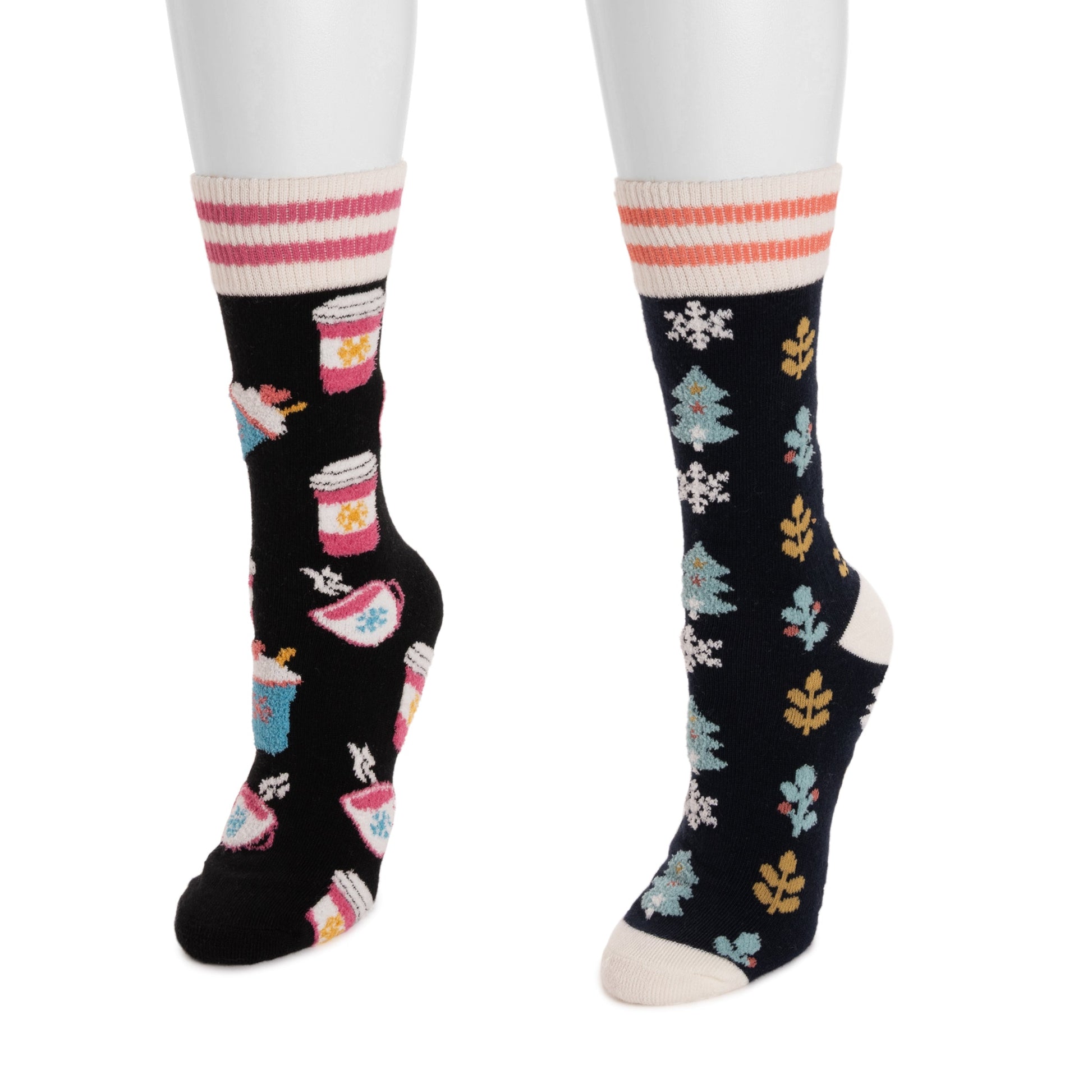 Muk Luks Novelty Cozy Socks 2 Pack