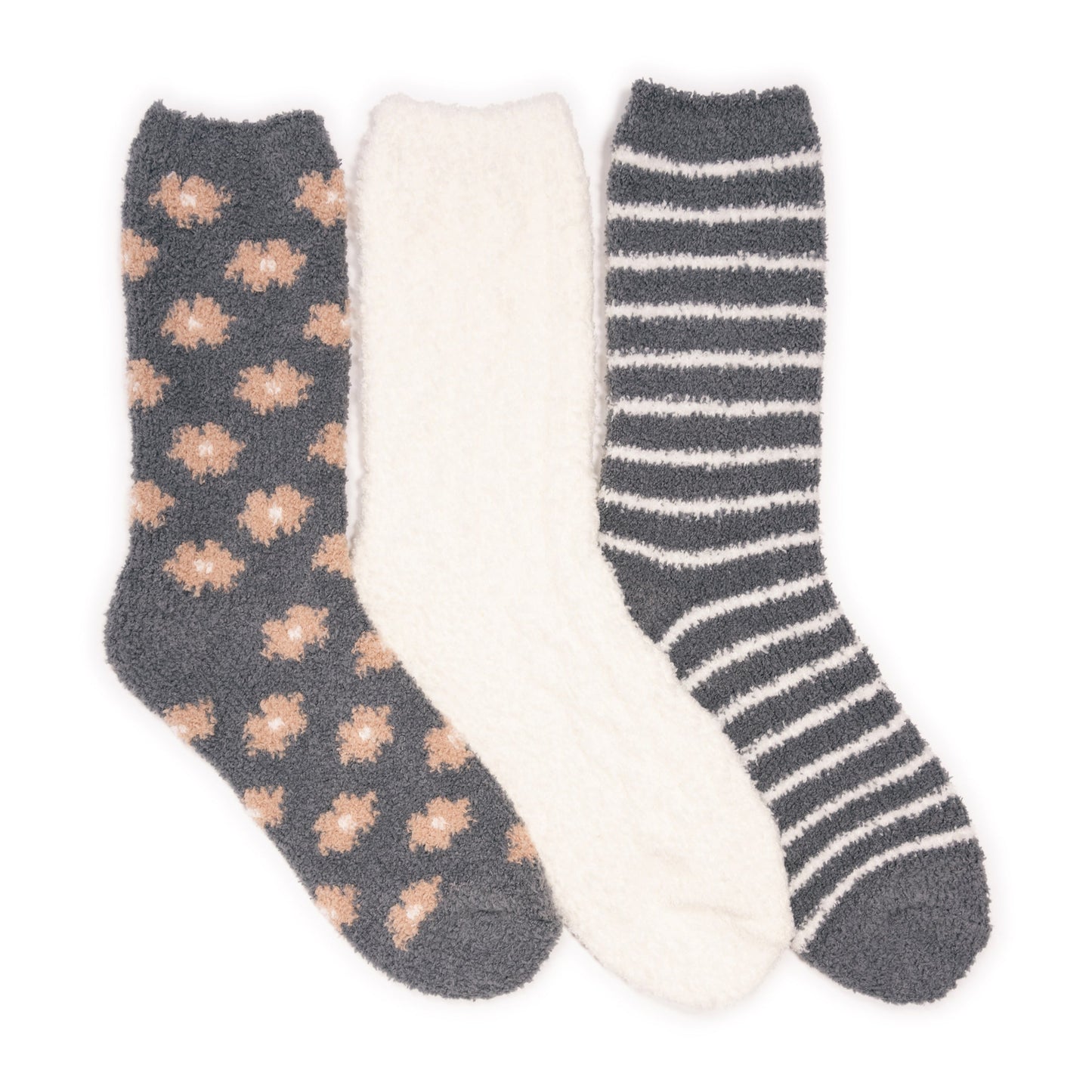 Muk Luks Cozy Crew Sock 3 Pack