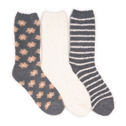 Muk Luks Cozy Crew Sock 3 Pack