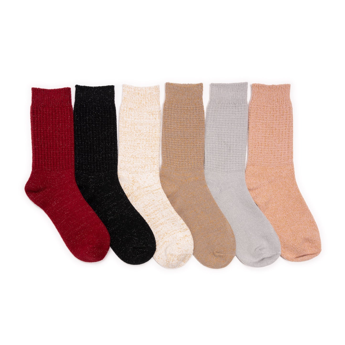 Muk Luks 6 Pair Pack Microfiber Boot Socks