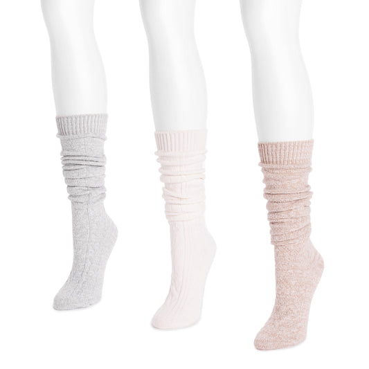 Muk Luks 3 Pair Pack Knee High Socks