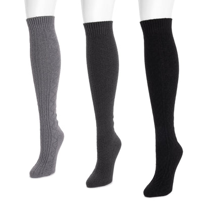 Muk Luks 3 Pair Pack Knee High Socks