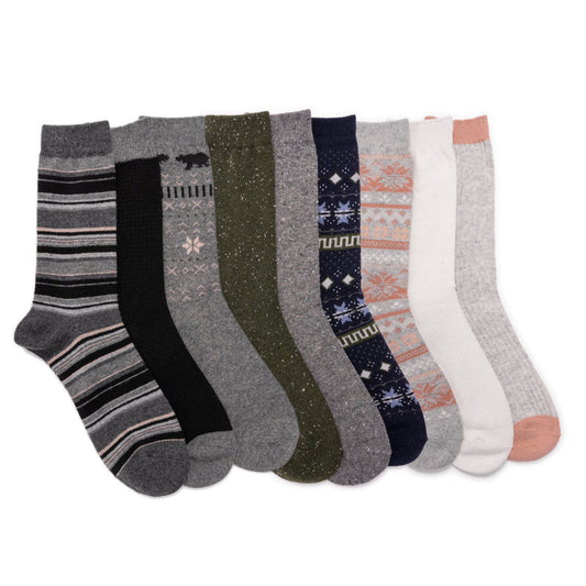 Muk Luks 9 Pair Pack 8" Boot Socks
