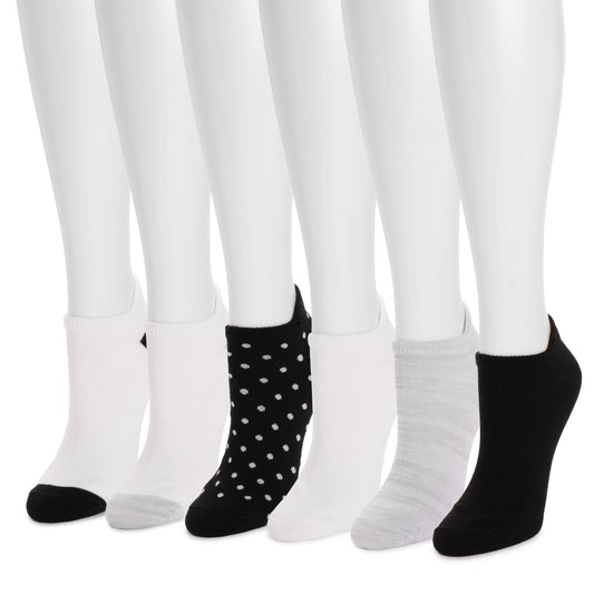 Muk Luks Sporty Ankle Sock 6 Pack